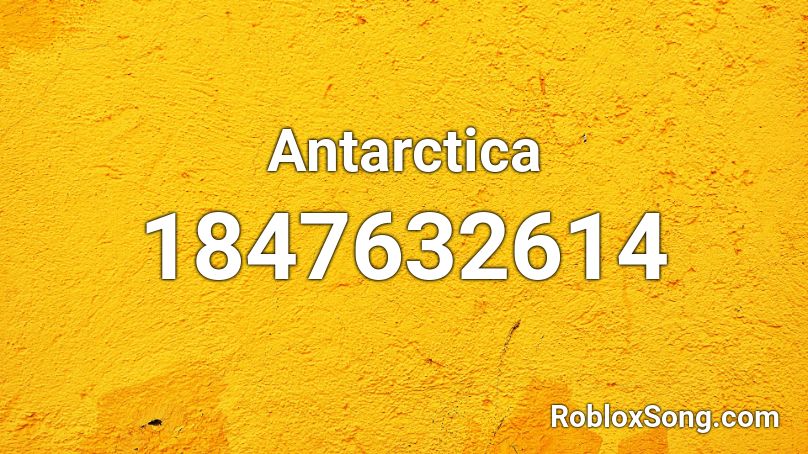 Antarctica Roblox ID