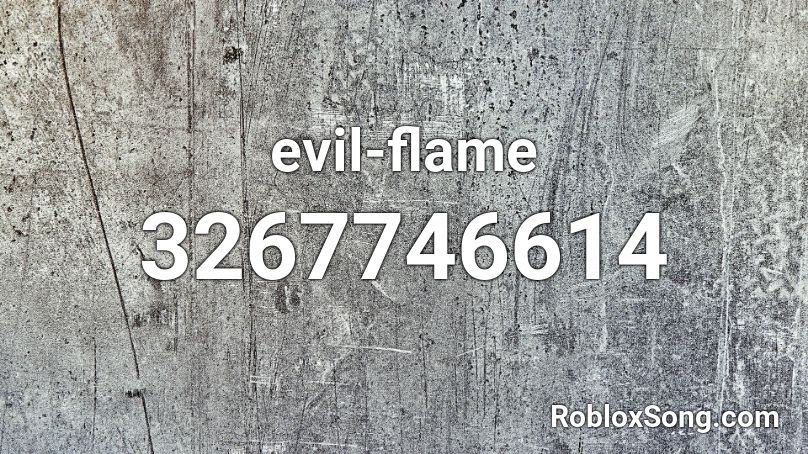 evil-flame Roblox ID