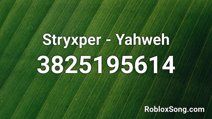 Stryxper - Yahweh Roblox ID