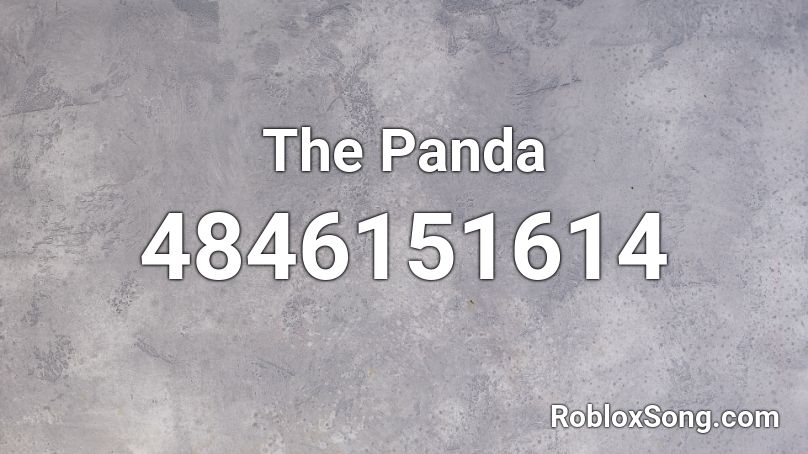 The Panda Roblox ID