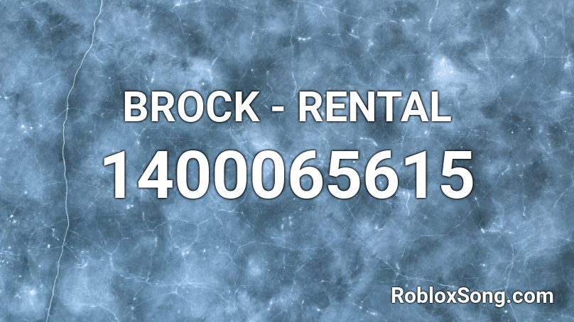 BROCK - RENTAL Roblox ID