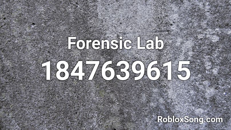 Forensic Lab Roblox ID