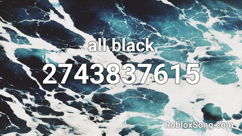 all black Roblox ID