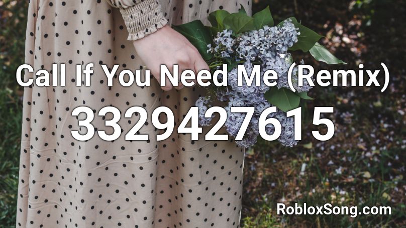 Call If You Need Me (Remix) Roblox ID