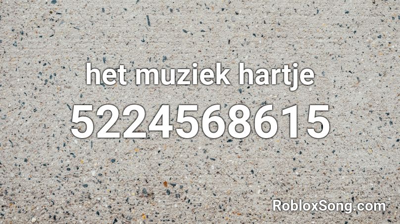 het muziek hartje Roblox ID