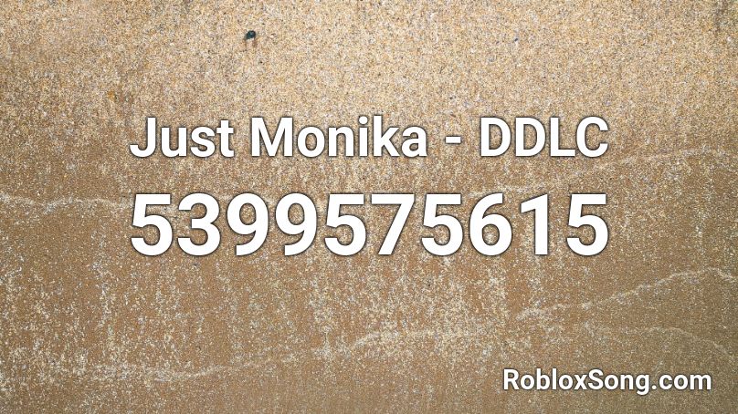 Doki Doki Literature Club - Just Monika Roblox ID