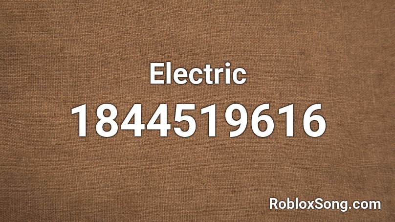 Electric Roblox ID