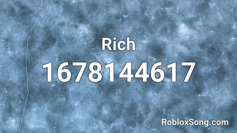 Rich Roblox ID