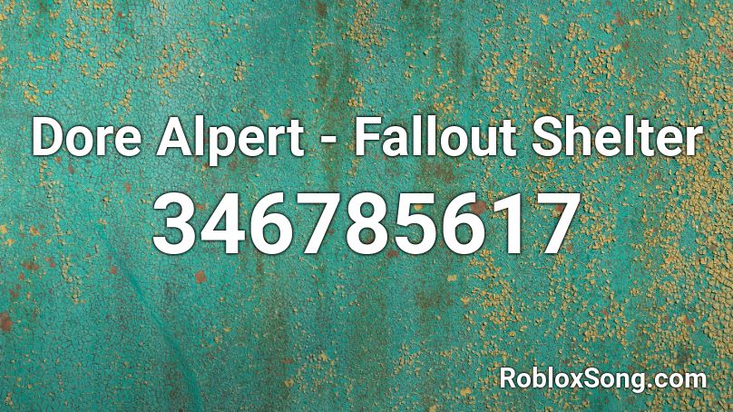 Dore Alpert - Fallout Shelter Roblox ID