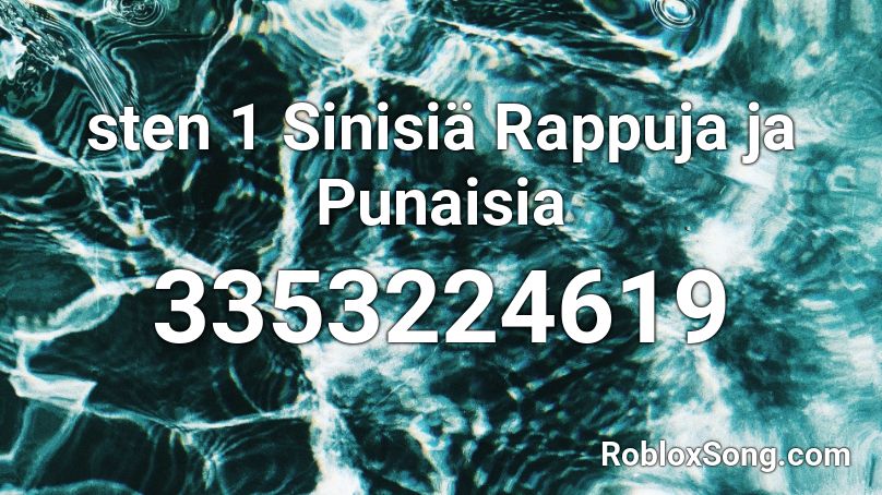 sten 1 Sinisiä Rappuja ja Punaisia  Roblox ID