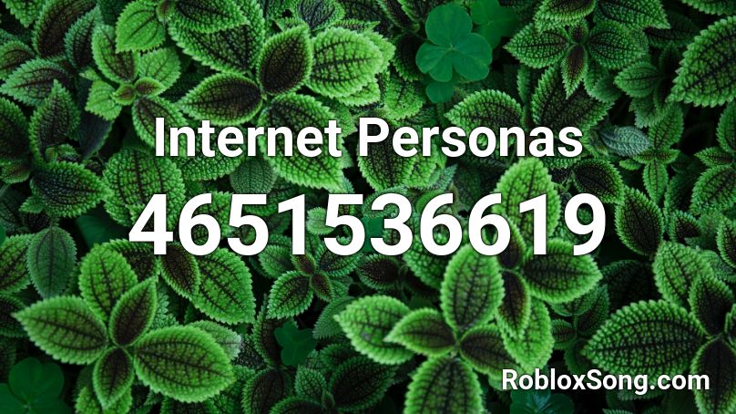 Internet Personas Roblox ID