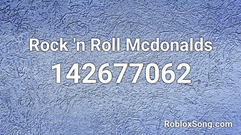 Rock 'n Roll Mcdonalds Roblox ID