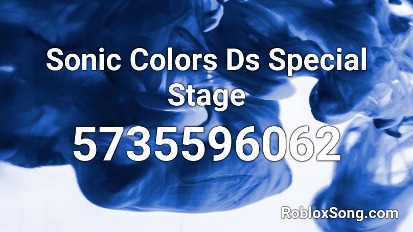 Sonic Colors Ds - Special Stage Roblox ID