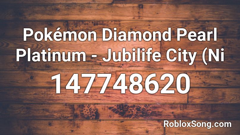 Pokémon Diamond Pearl Platinum - Jubilife City (Ni Roblox ID