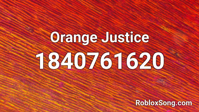 Orange Justice Roblox ID