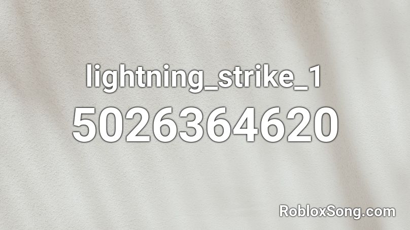 lightning_strike_1 Roblox ID