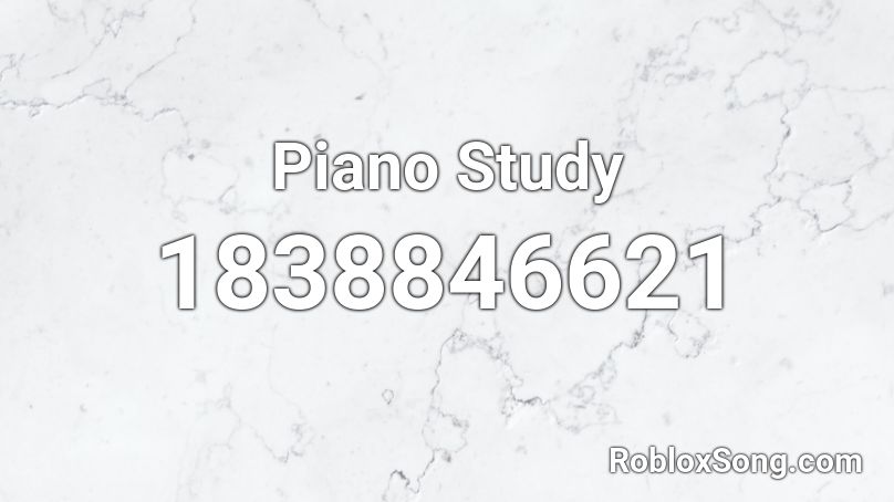 Piano Study Roblox ID