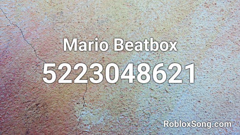 Mario Beatbox Roblox ID