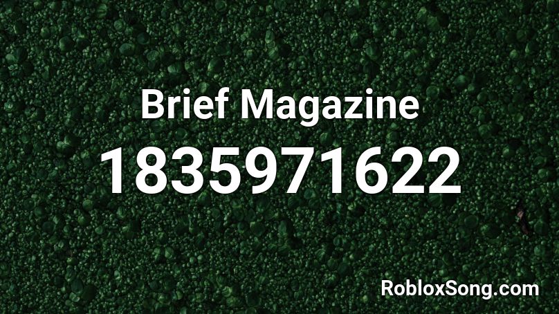 Brief Magazine Roblox ID