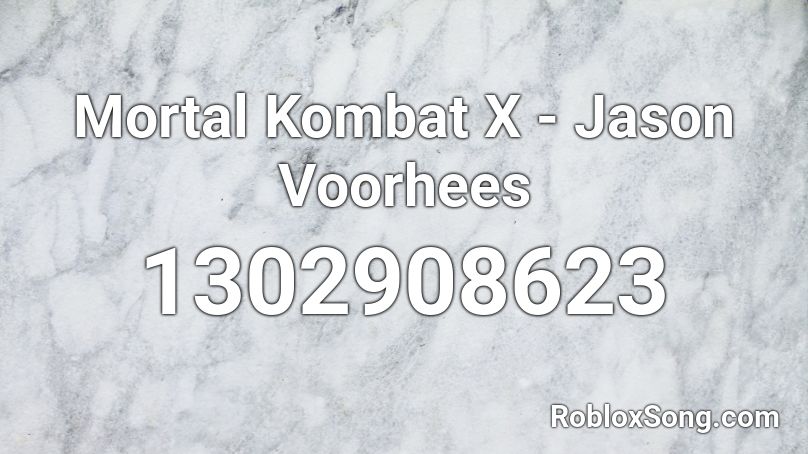 Mortal Kombat X - Jason Voorhees Roblox ID