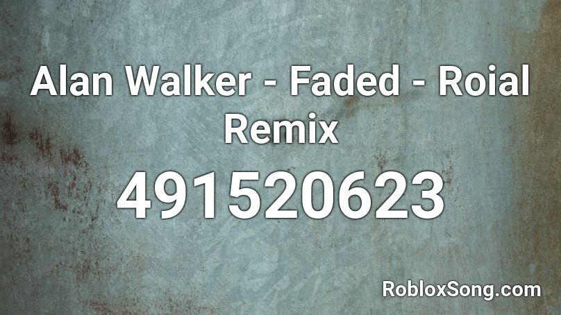 alan walker roblox id