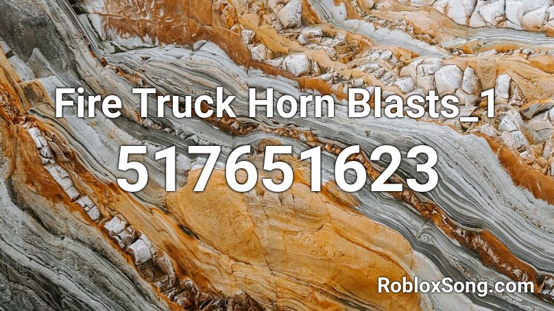 Fire Truck Horn Blasts_1 Roblox ID