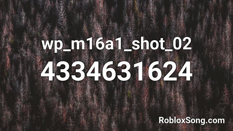 wp_m16a1_shot_02 Roblox ID