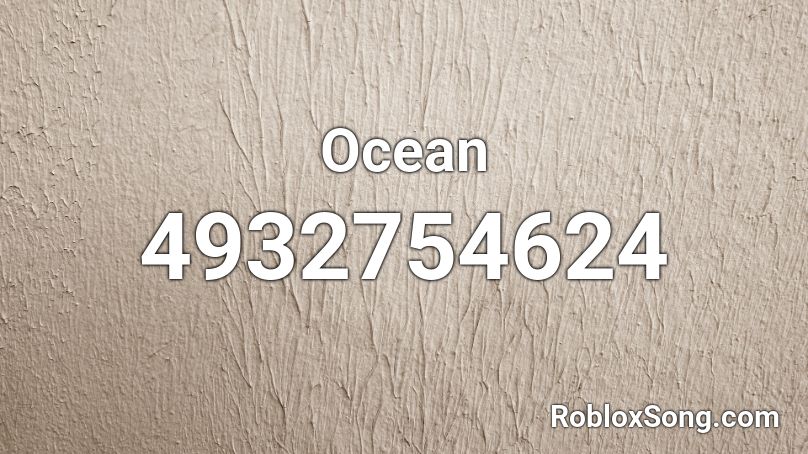 Ocean  Roblox ID