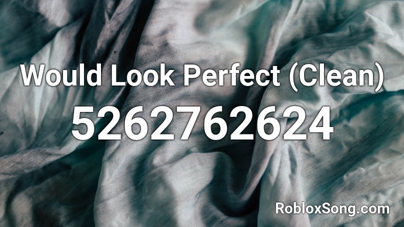 Would Look Perfect (Clean) Roblox ID