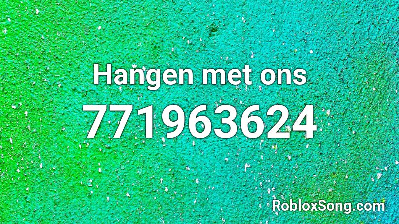 Hangen met ons Roblox ID