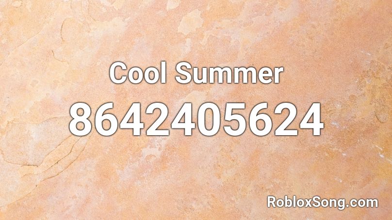 Cool Summer Roblox ID