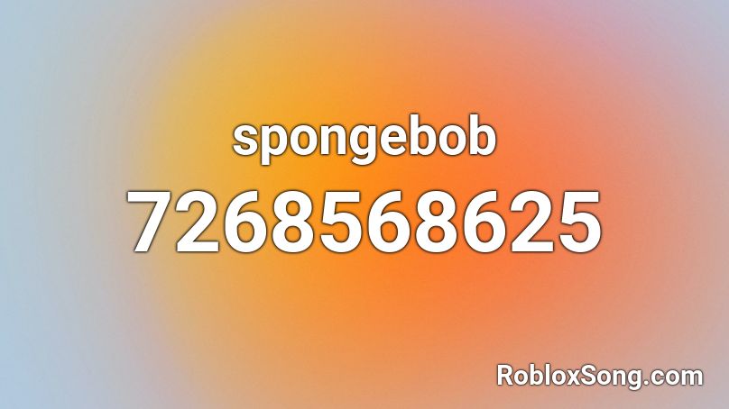 spongebob Roblox ID