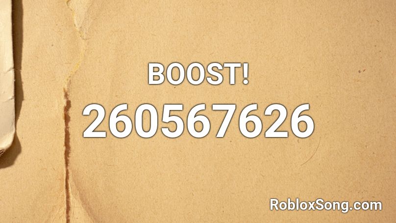 BOOST! Roblox ID