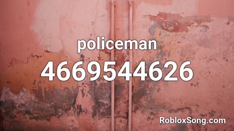 policeman Roblox ID
