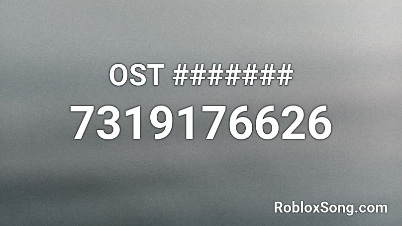 OST ####### Roblox ID