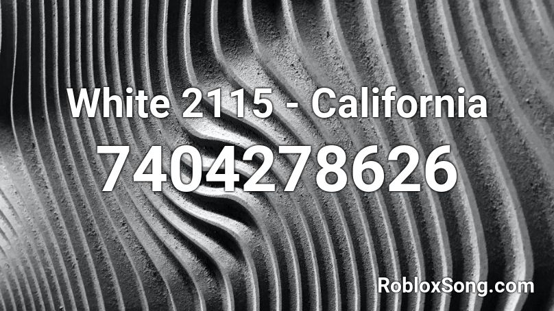 White 2115 - California Roblox ID