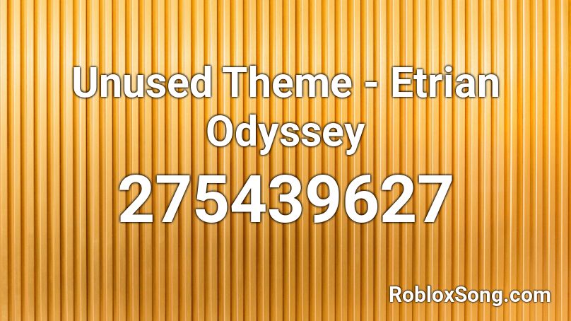 Unused Theme - Etrian Odyssey Roblox ID