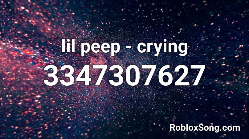 lil peep - crying Roblox ID