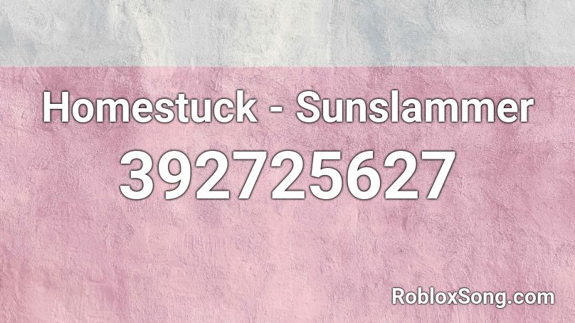 Homestuck - Sunslammer Roblox ID