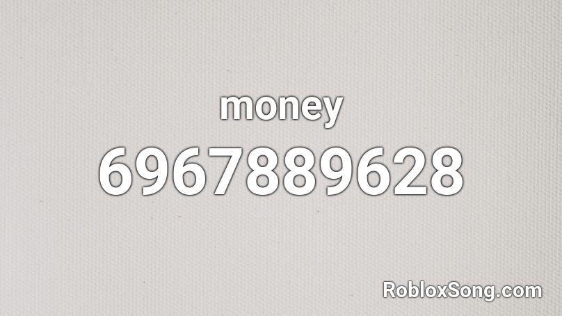 money Roblox ID