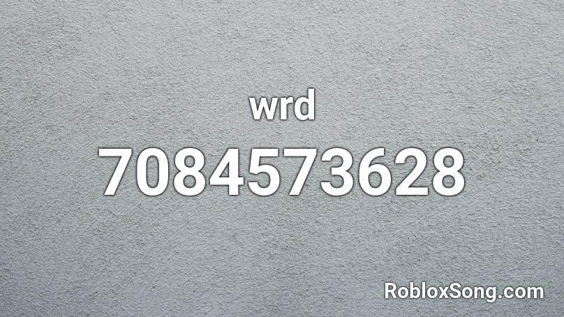 wrd Roblox ID