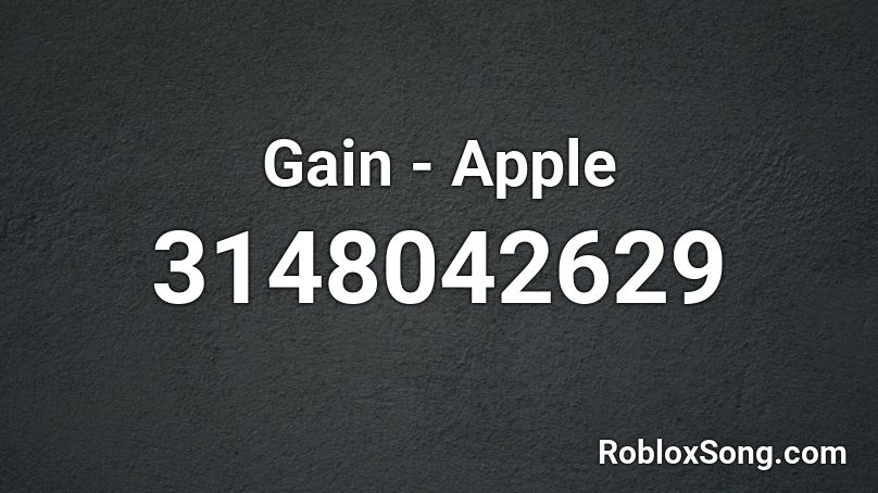 Gain - Apple Roblox ID
