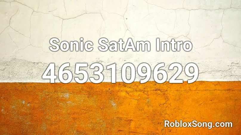 Sonic SatAm Intro Roblox ID