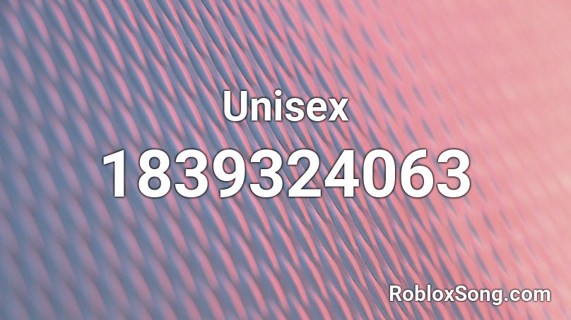 Unisex Roblox ID