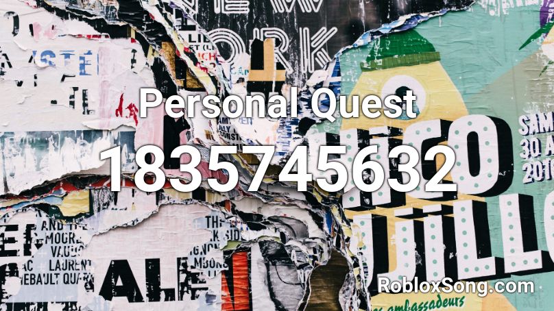 Personal Quest Roblox ID