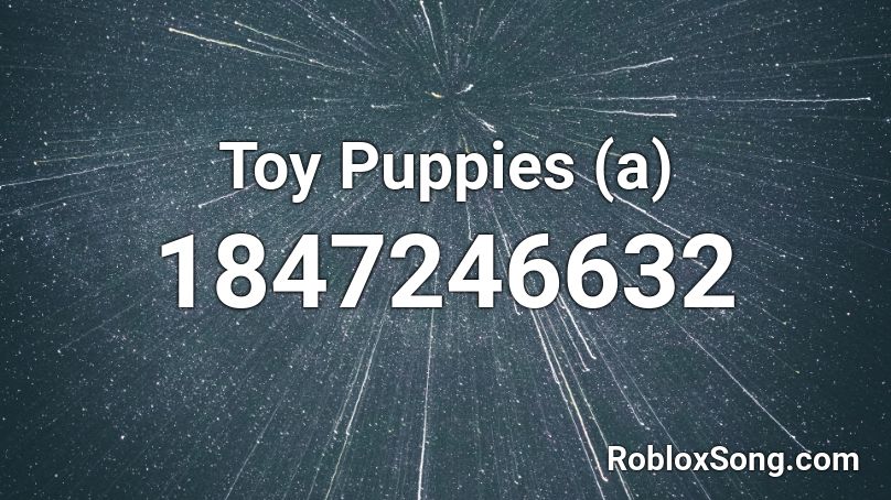 Toy Puppies (a) Roblox ID