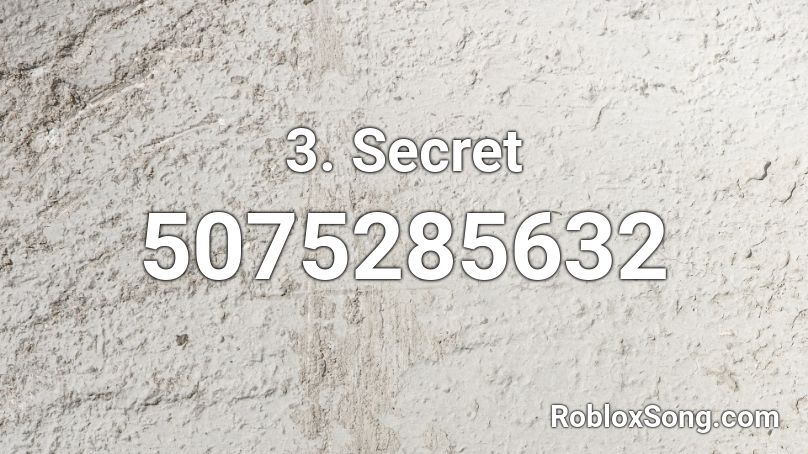 secret roblox id