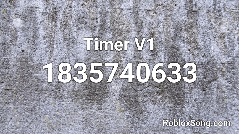 Timer V1 Roblox ID