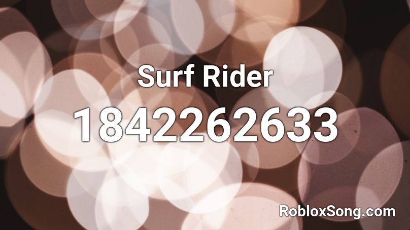 Surf Rider Roblox ID