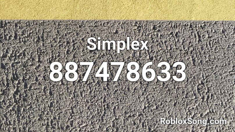 Simplex Roblox ID